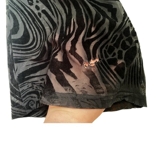 IAMGIA Amina Black Mesh Cutout Sexy Party Pants - Picture 10 of 11